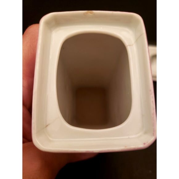 Mepoco Spice Jar Containers Pink Lusterware Pepper Ginger Vintage Germany - Picture 6 of 15